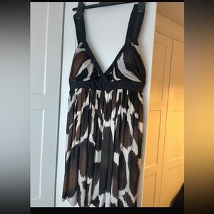 Roberto Cavalli SS 2007 Animal Print Sequin Strap Mini Dress